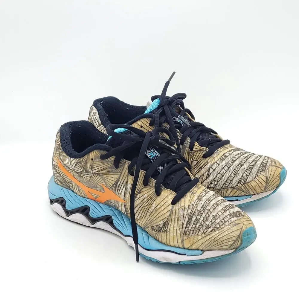 Mizuno Wave Paradox 410580 008N brown blue orange Running Shoes Women's Size 6.5